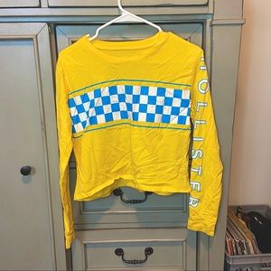 Long sleeve Hollister Yellow Finish Line Top